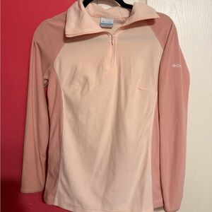 Columbia Pink Gradient Half-Zip Pullover